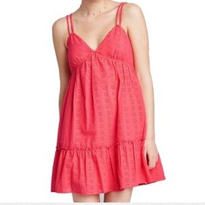 Women's Sleeveless Triangle Cup Breezy Dress - Wild Fable Coral Red XS